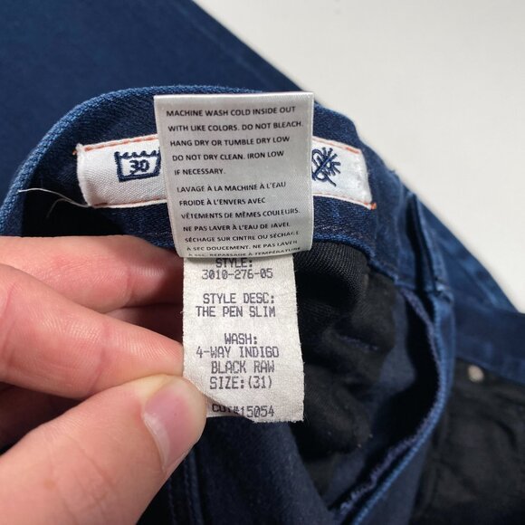 Hiroshi Kato Pen Slim 4-Way Indigo Stretch JPN Selvedge Jeans men's size 31x28.5 - Picture 6 of 11